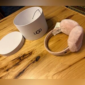 UGG Blush Pink Fluffy Earmuffs
